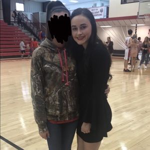 Black form-fitting dress